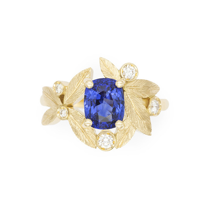 bague-asymetrique-bouquet-olivier-or-jaune-saphir-bleu-diamants-112905