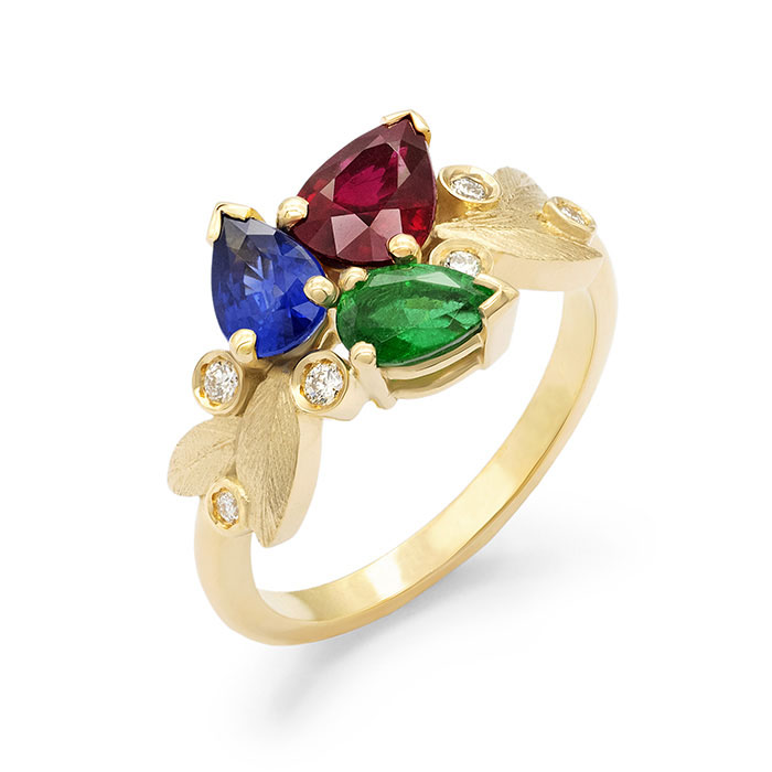 Bague trinité d'olivier sur mesure