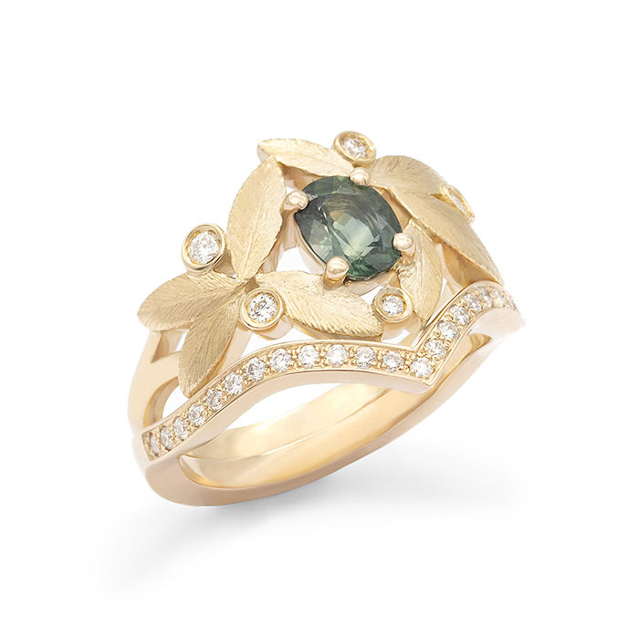 alliance-assortie-bague-bouquet-olivier-or-rouge-diamants-430eeff6