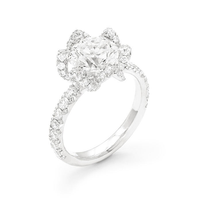 Bague Diamant Or Fleur Bourgeon joaillerie lyonnaise cr ateurs