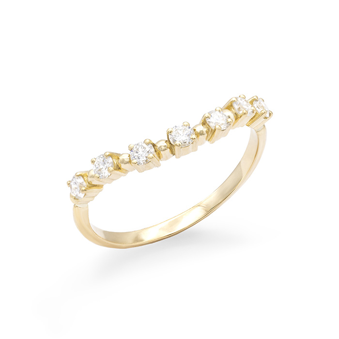 Alliance rosée de diamant