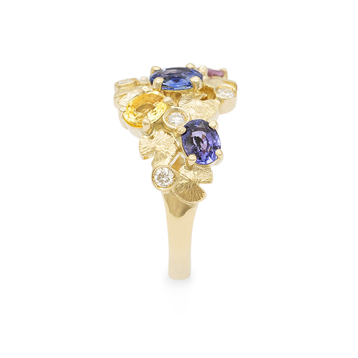 bague-bouquet-nympheas-personnalisee-or-jaune-saphirs-multicolors-diamants-5a712014