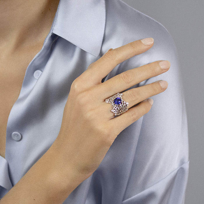 Bague best sale fiancaille tanzanite